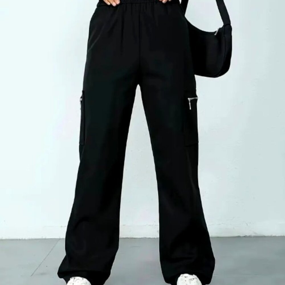 Women's Casual Cargo Pants, Size M